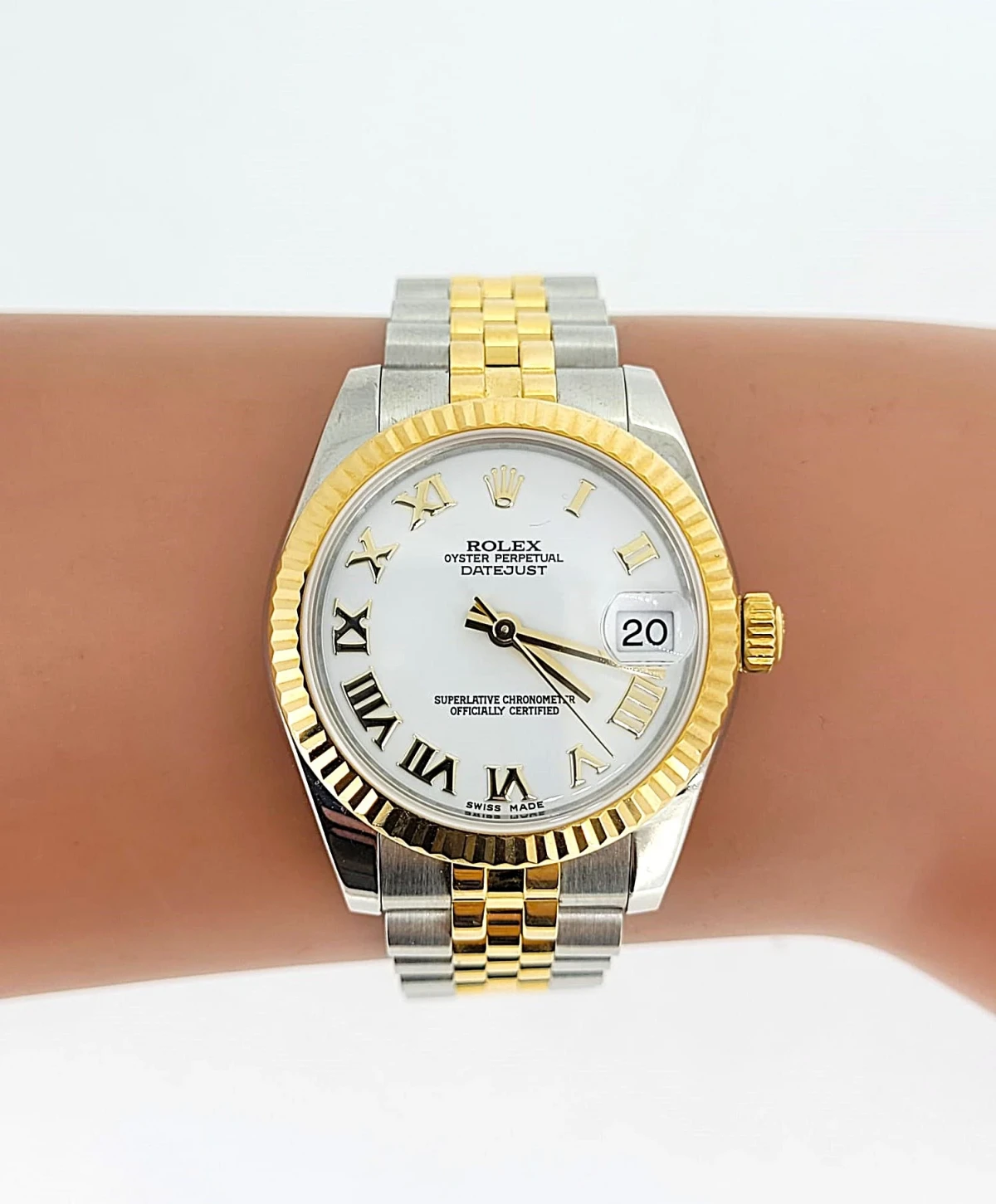 Rolex 31mm Datejust 18ct Gold & Stainless Steel 2014 Box & Papers Model: 178273