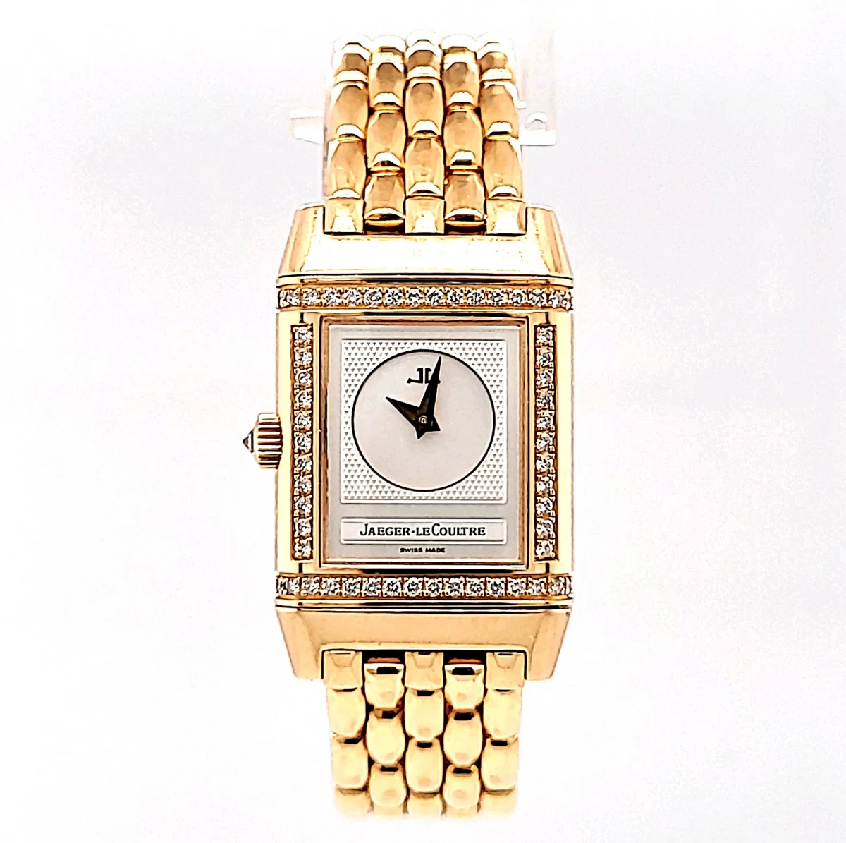Jaeger Le Coultre " Reverso Duetto" 18ct Rose Gold & Diamond Circa 1999 Model 266.244