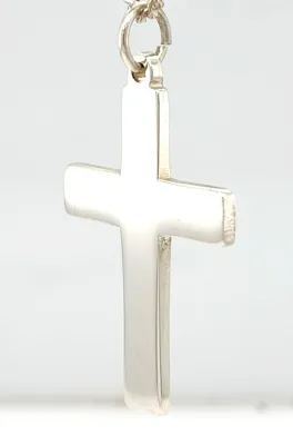 Sterling Silver Plain Cross Pendant 5.2g ( 35 x 25 x 2.0mm )