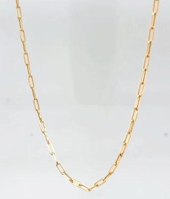9ct Gold 1.6mm Diamond Cut Belcher Chain 20 inch 1.4g