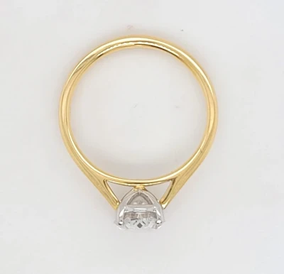 1.55ct Lab Grown Diamond & 18ct Gold Oval Solitaire Ring