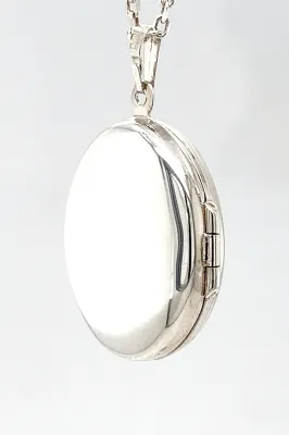 Sterling Silver Locket Pendant 4.5g ( 25 x 21 x 8.0mm)