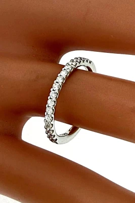 0.50ct Lab Grown Diamond & Platinum Wedding/Eternity Band 3.7g