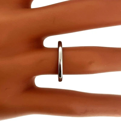 2mm Platinum Slight Court Wedding Band 3.3g