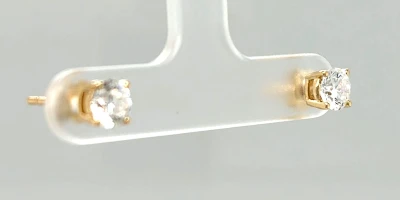 1.00ct Lab Grown Diamond & 9ct Gold Solitaire Stud Earrings