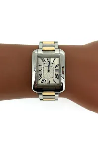 Cartier Anglaise 27mm - 18ct Gold & Stainless Steel 2016 Box & Papers Model: 3704