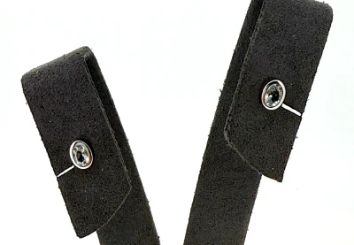 0.62ct Aquamarine & 9ct White Gold Stud Earrings 0.8g