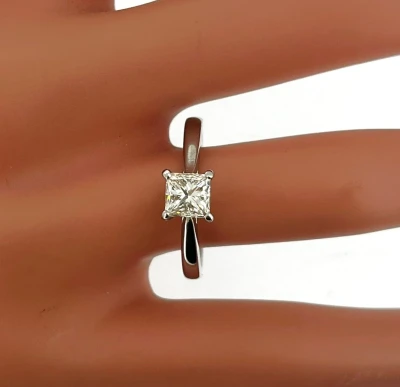 1.00ct Diamond & Platinum Solitaire Ring 4.4g