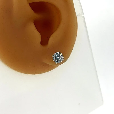 2.02ct Lab Grown Diamond & Platinum Stud Earrings 2.6g