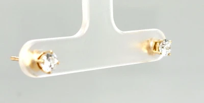 0.50ct Lab Grown Diamond & 9ct Gold Solitaire Stud Earrings