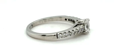 1.00ct Diamond & Platinum Solitaire Ring 4.3g