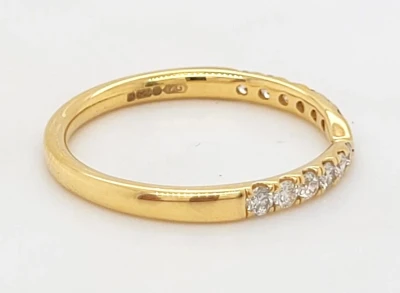 0.30ct Diamond & 18ct Gold Shape to Fit Wedding/Eternity Band 2.0g