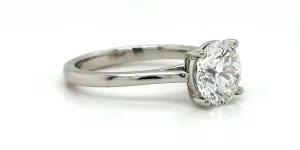 2.06ct Lab Grown Diamond & Platinum Solitaire Ring 5.6g