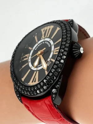 Backes & Strauss REGENT 6.00ct Black Diamond 44mm x 51mm Model: RE4452MAD2R