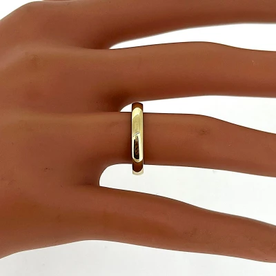 9ct Gold 3.5mm Traditional Court Wedding Band 2.9g