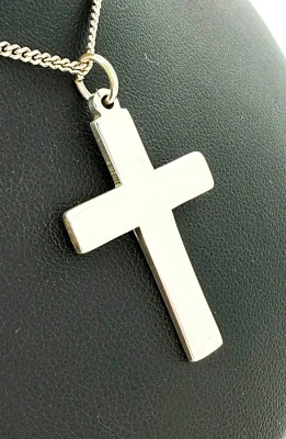 Sterling Silver Plain Cross Pendant 5.2g ( 35 x 25 x 2.0mm )