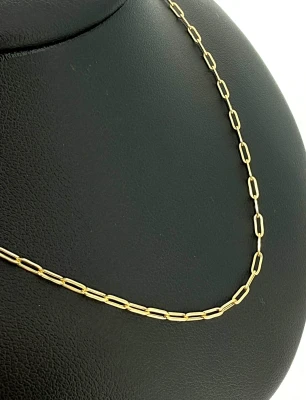 9ct Gold 1.6mm Diamond Cut Belcher Chain 20 inch 1.4g
