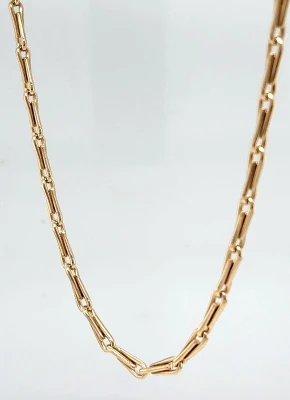 9ct Gold 2.6mm Fancy Linked Chain 17.5g 23.5Inch