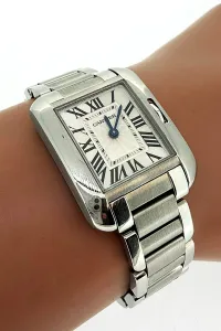 Cartier Tank Anglaise 23mm - Stainless Steel 2015 Box & Papers  Model : 3485