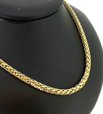 9ct Gold Fancy Spiga Chain 3.3mm 20inch