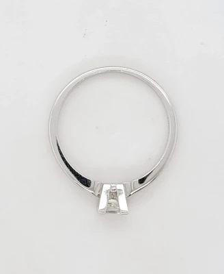 0.50ct Diamond & 18ct White Gold Solitaire Ring 3.6g Size Q