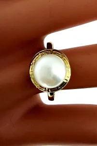 9ct Gold & Pearl Dress Ring 2.0g