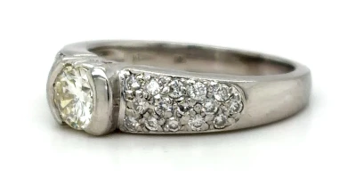 1.00ct Diamond & Platinum Solitaire/Dress Ring 7.4g