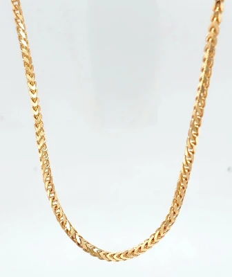 9ct Gold 2.0mm Fancy Spiga Chain 20Inch 9.5g