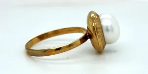 9ct Gold & Pearl Dress Ring 2.0g