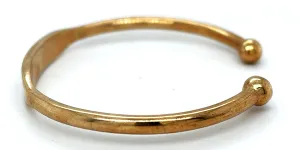 Solid 9ct Gold 7.5mm Torque Bangle 23.4g 7.5Inch