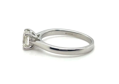 1.00ct Diamond & Platinum Solitaire Ring 4.4g