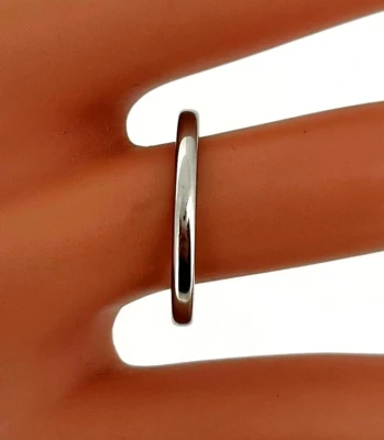 2mmPlatinum Courted Wedding Band 3.1g
