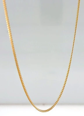 9ct Gold 1.45mm Traditional Curb Chain 22 Inch