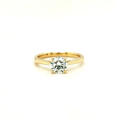 1.02ct Lab Grown Diamond & 9ct Gold Solitaire Ring 2.47g