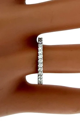 0.50ct Lab Grown Diamond & Platinum Wedding/Eternity Band 3.7g