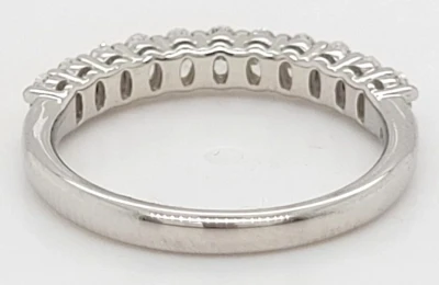 0.80ct Oval Cut Diamond & Platinum Wedding/Eternity Band  4.0g