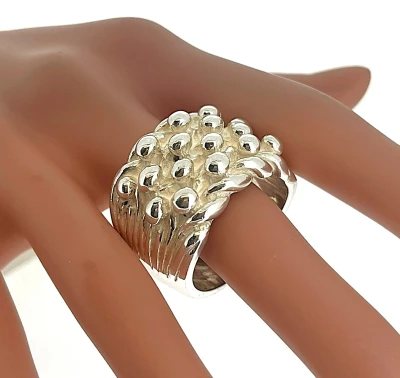 21mm Sterling  Silver Keeper Ring 38.7g