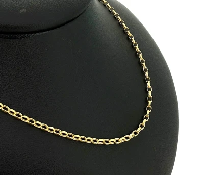 9ct Gold 2.5mm Belcher Chain 24 Inch