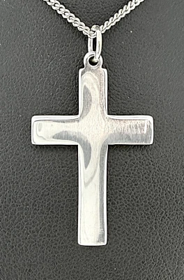Sterling Silver Plain Cross Pendant 5.2g ( 35 x 25 x 2.0mm )