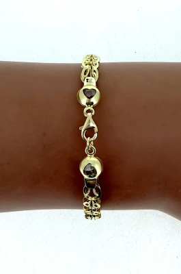 9ct Gold Fancy 5.5mm Bracelet 7.5inch