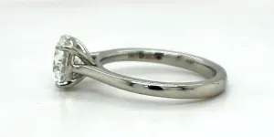 1.50ct Lab Grown Diamond & Platinum Solitaire Ring 5.0g