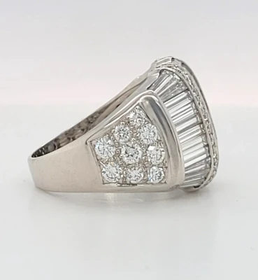2.25ct Diamond & 18ct White Gold Dress Ring 10.8g Size M