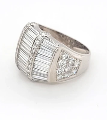 2.25ct Diamond & 18ct White Gold Dress Ring 10.8g Size M