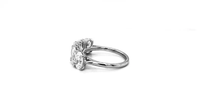 3.26ct Lab Grown Diamond & Platinum 5 Stone Eternity/Dress Ring 5.86g