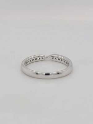 0.25ct Diamond & Platinum Shape to Fit Wedding/Eternity Band 3.5g