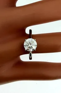 1.50ct Lab Grown Diamond & Platinum Solitaire Ring 5.0g