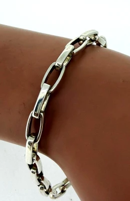 Solid Sterling Silver 5.7mm Bracelet 16.2g ( Upto 9 Inch)