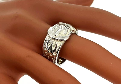 13.5mm Silver Buckle Ring 15g