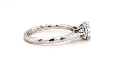 1.00ct Lab Grown Diamond & 9ct White Gold Solitaire Ring 2.6g