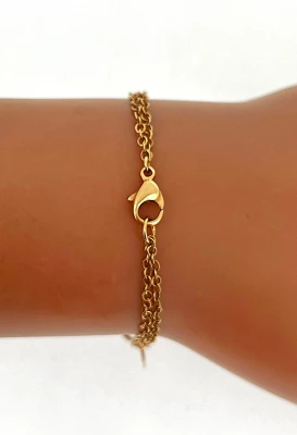 9ct Rose Gold & Quartz Bracelet 5.0g 7.5inch